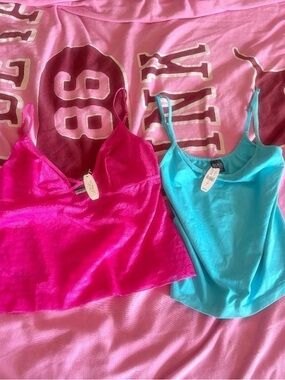 Boden Bright Fuchsia Spaghetti Strap Tank